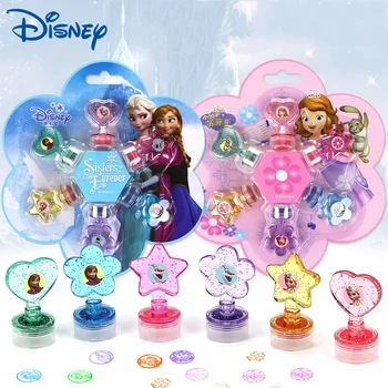 

6 pcs/lot Cartoon girls frozen anna elsa Seal toy disney seal teacher encourages prize children's Inkpad