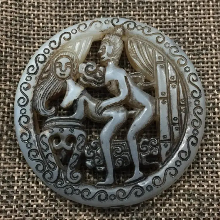 Подвеска античный нефрит династии Цин весенняя|pendant|pendant jade |