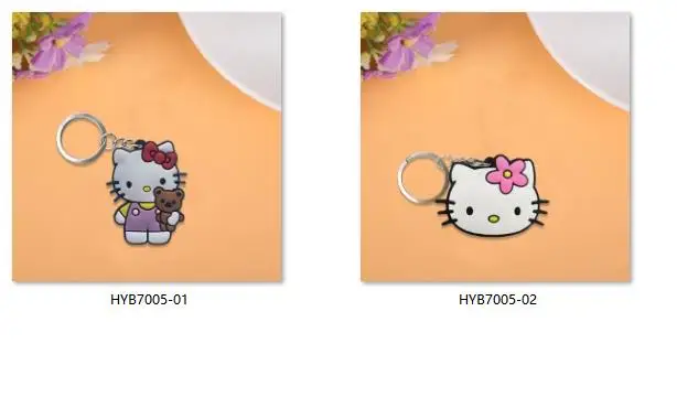 2 шт./лот hello kitty милый ПВХ брелок с фигурками из мультфильмов аниме фигурка для детей игрушка подвеска брелок модные подвески-безделушки