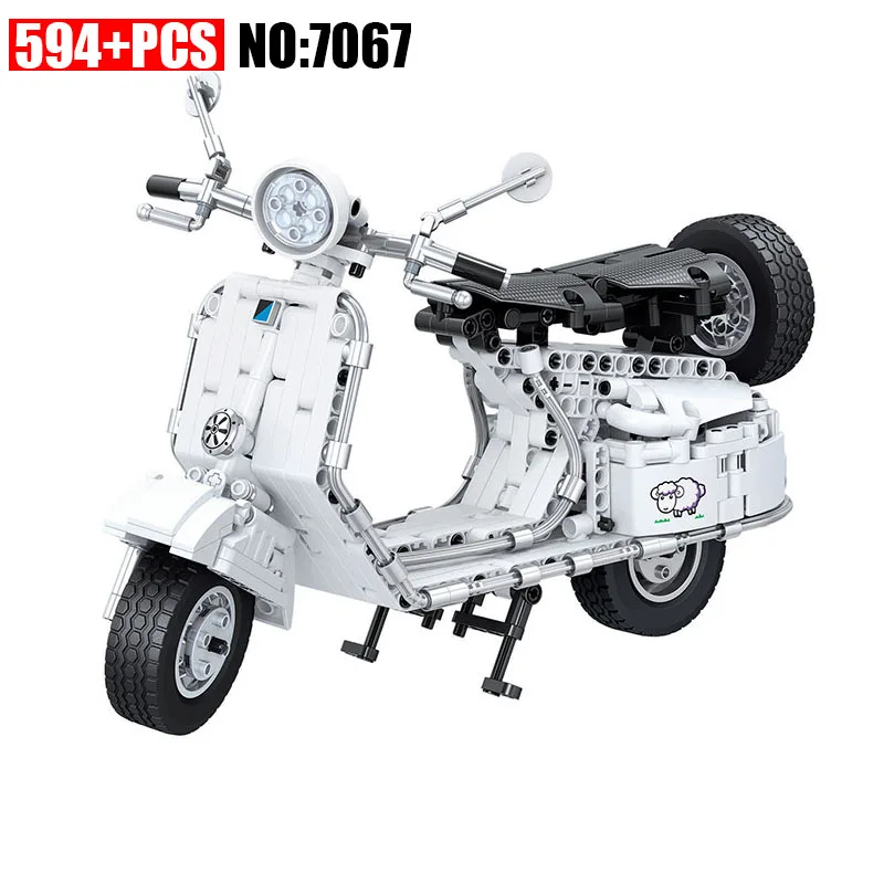 

Winner 7067 534pcs Technic Pedal Motorcycle Motorbike Moto Building Block DIY Educational Bricks Toys for Children Great Gift