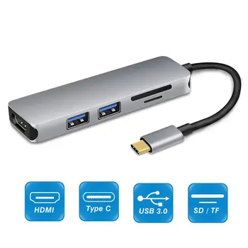 

USB Type C to USB Adapter,3.1 USB C(Thunderbolt 3) to 3 Hub with Type-c Female Extension Interface for /Chromebook Pixe