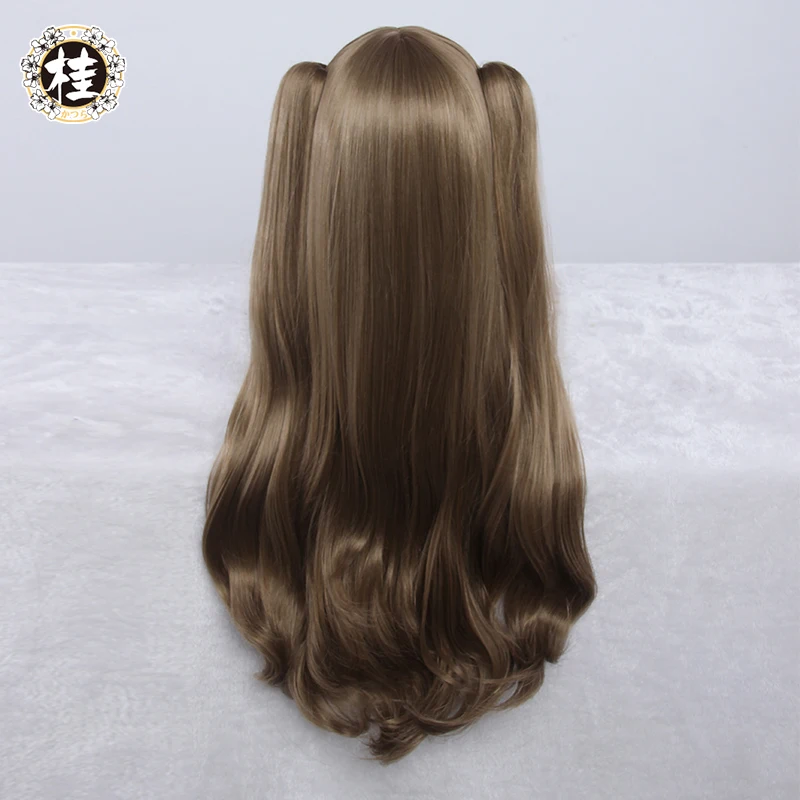 UWOWO tohsaka Rin парик Fate Grand Order/Fate Stay Night Hair 80 см светло коричневые волнистые устойчивые