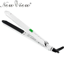 NewView Ceramic Anion Hair Straightening Flat Iron Intelligent LCD Hair Curler Straightener Professional Styling Tools Salon