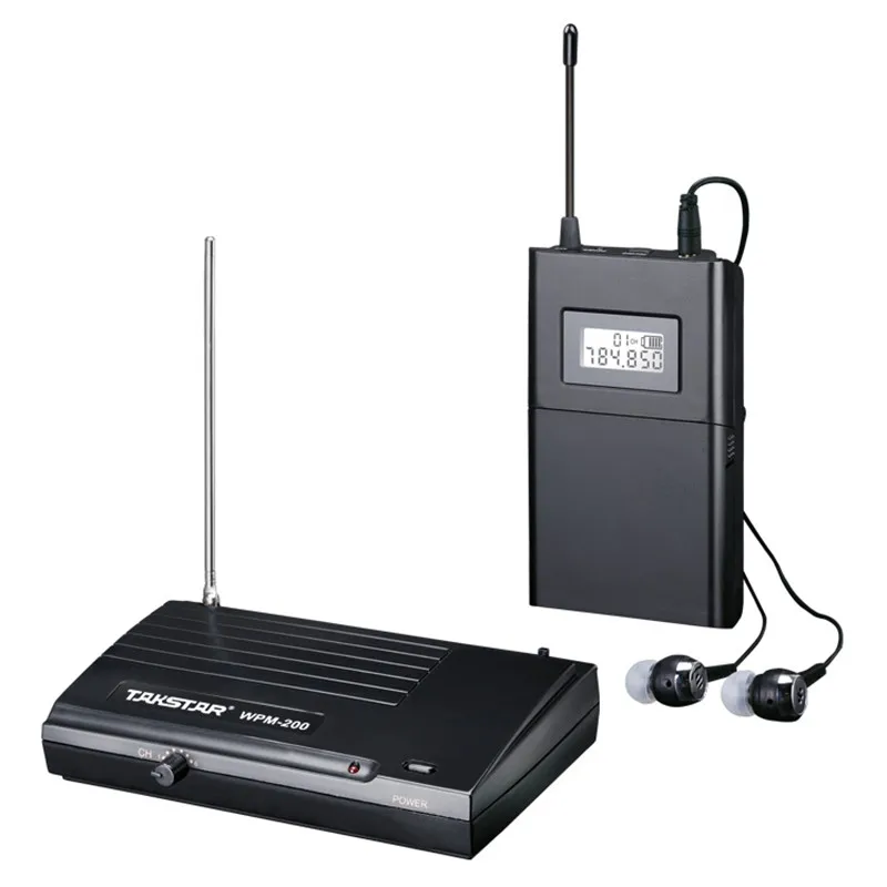 

Wholesale - New TAKSTAR wpm-200 UHF In Ear Professional Stage Headset Wireless Monitor System Transmitter & Receiver earphone