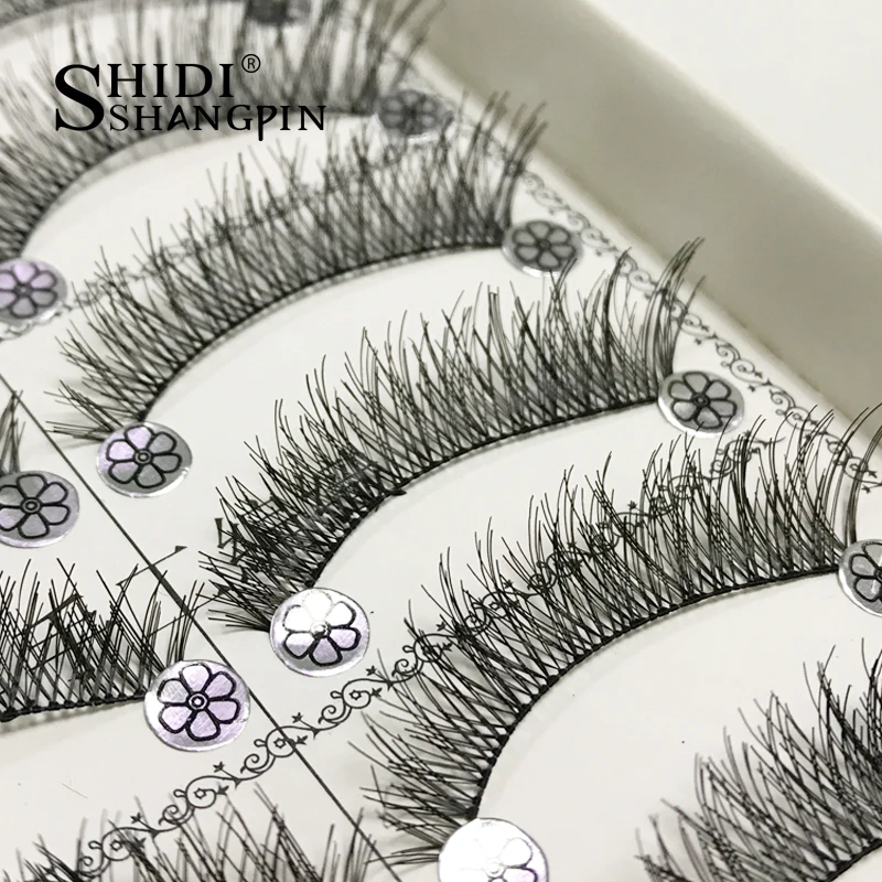 produs 10 pairs false eyelashes with lash produs 10 pairs false eyelashes with lash