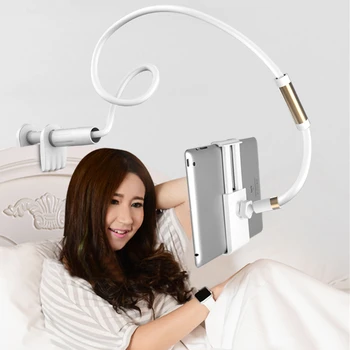 Desktop Phone Tablet Stands 130cm Tablet Holder Adjustable Mount For Tablet 4.0 To 10.6 inch Bed Tablet PC Stand Metal Support 1