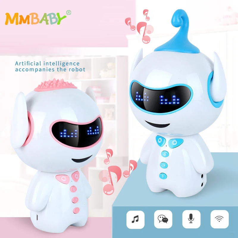 

MMBABY New Cattoon Early Education Robot WIFI Intelligent Companion Robot Gift Toys Multifunction Children Learning Machine