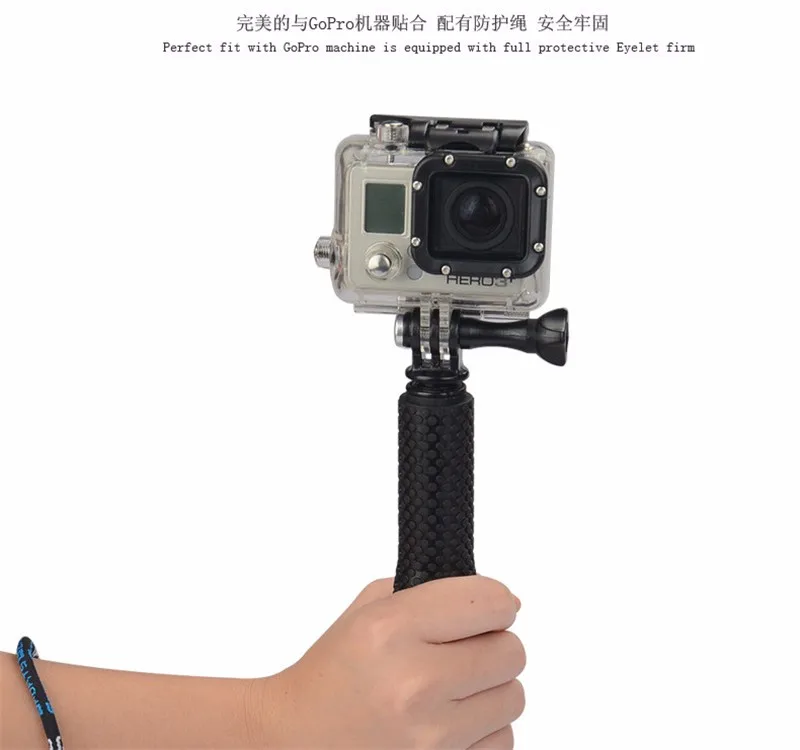 GoPro Алюминиевая выдвижная палка Телескопический ручной монопод для Go Pro Hero Sj Cam Xaomi Xiomi Yi Gopole аксессуары для камеры
