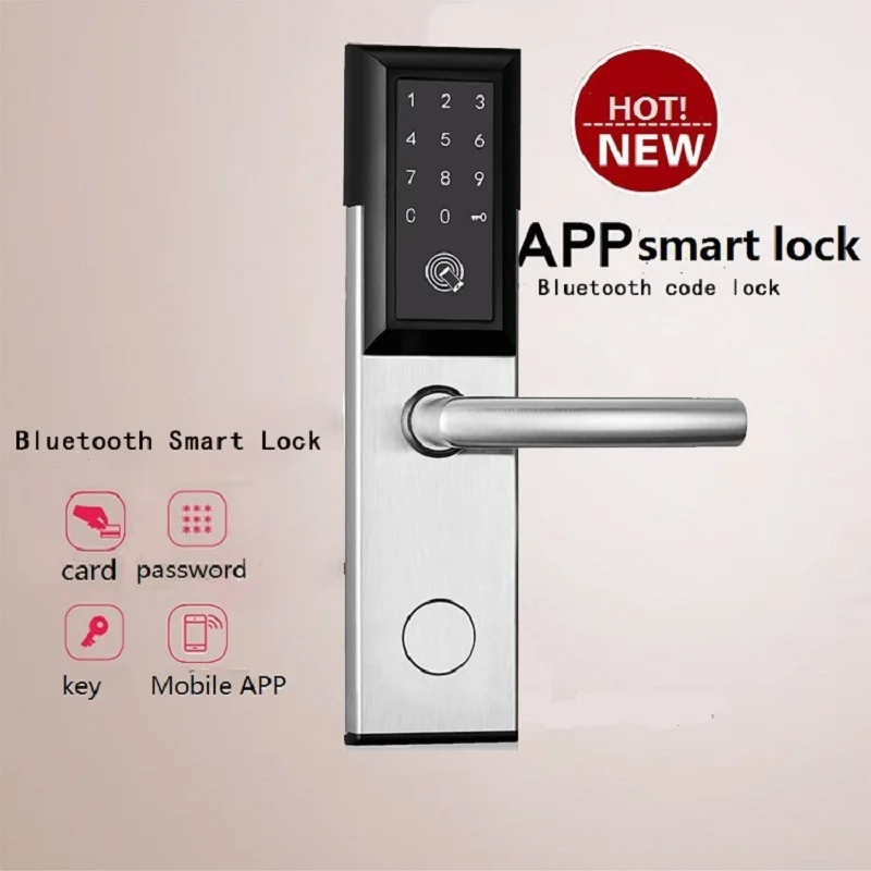 

Bluetooth Electric Hotel Door Lock Code WIFI Smart APP Password Lock Key Card Hotel Lock