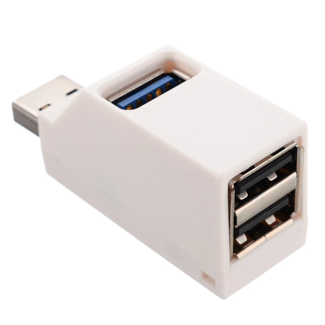 Universal Mini 3 Ports USB 3.0 Hub Hub High Speed Data Transfer Splitter Box Portable USB 3.0 Hub Adapter For PC Laptop MacBook