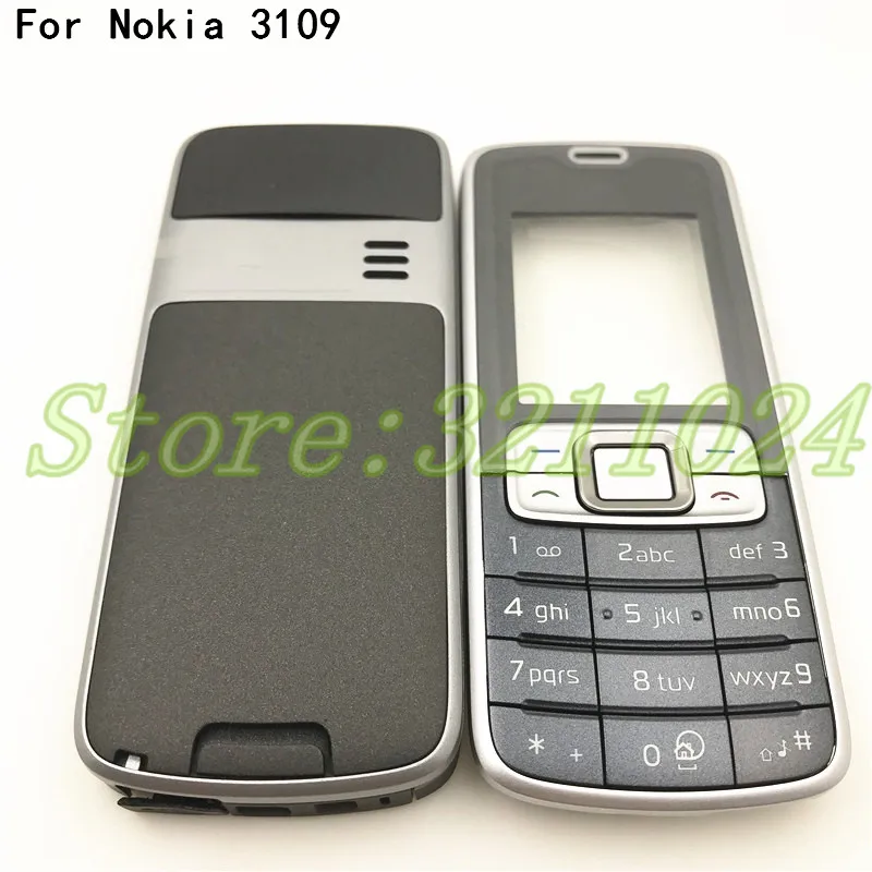 Оригинальный новый корпус для Nokia 3109c 3109 полная версия корпуса с английской и
