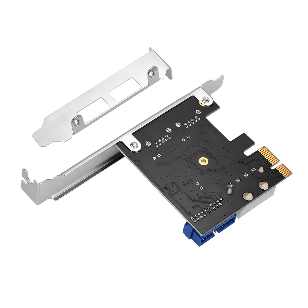 Ультраскоростной 2 портовый USB 3.0 PCI E 19 контактный USB3.0 4 низкопрофильный разъем