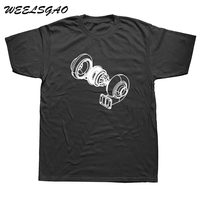 

WEELSGAO Exploded Turbo Car T Shirt Men's Adult Tops Clothing Crew Neck Tee Shirt Print Youth T-Shirts Plus Size