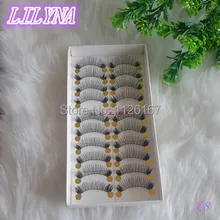 Free shipping 2014hot sale10Pairs Hand made fashion charming eye lashes False Eyelashes Natural Long Thick Beauty Health Makeup