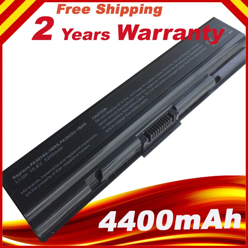 Аккумулятор на 5200 мА · ч для Toshiba Satellite L300 L300D L305 L305DL500 L500D L505 L505D L550 L555 L555D |