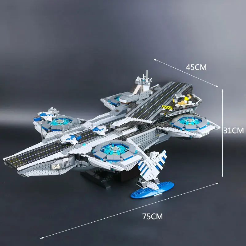 

07043 Super Heroes The Shield Helicarrier Model Compatible With Legoing 76042 Educational Building Kits Blocks Bricks Gifts