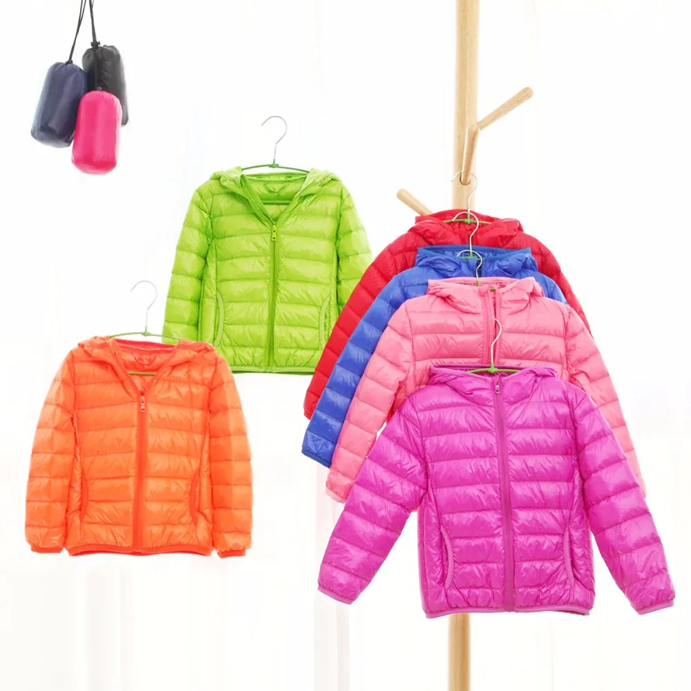 

Children jacket Outerwear Boys Girls autumn Warm Down Hooded Coat Kids Warm Duck Down Jackets H278