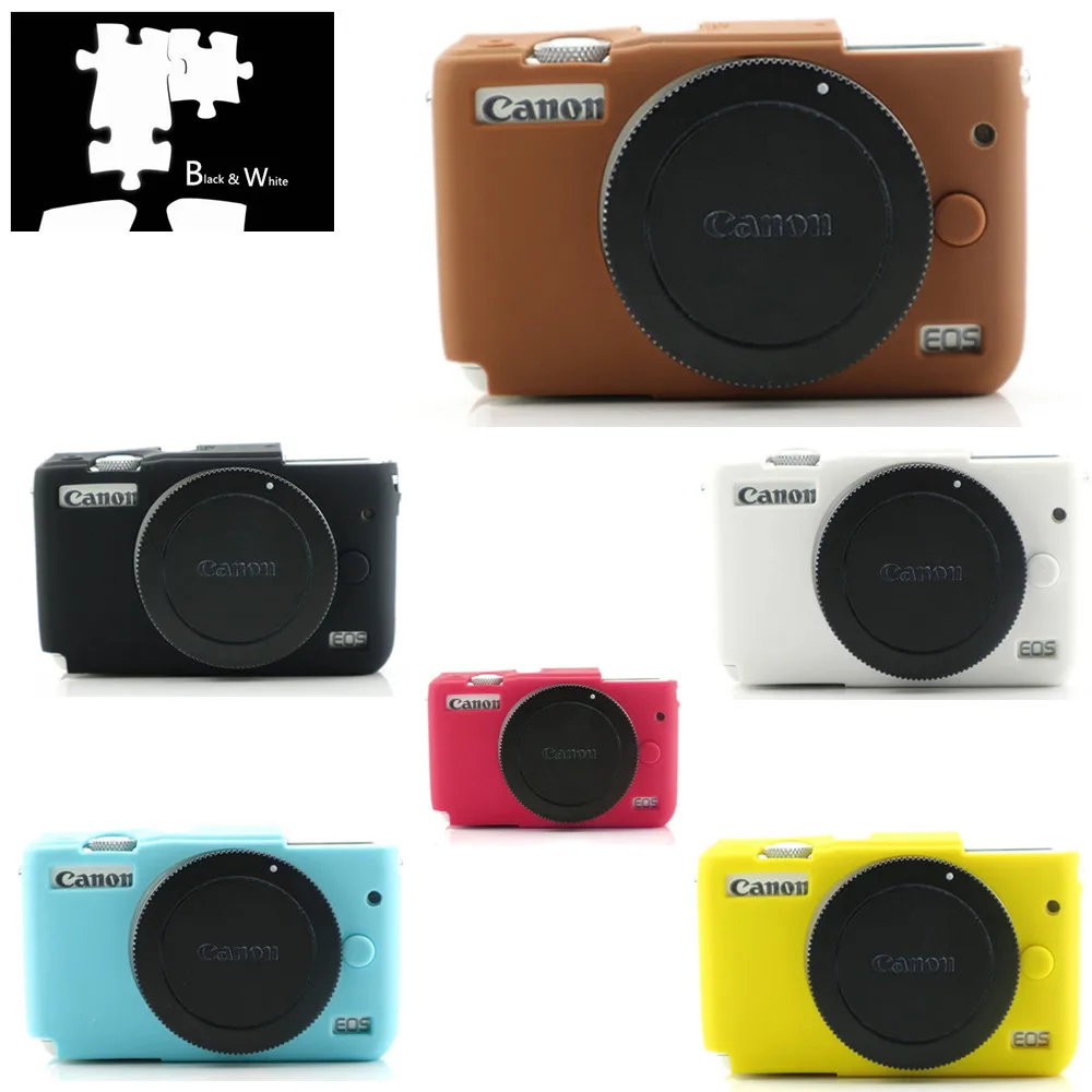 Силиконовая кожа брони чехол для корпуса протектор камеры Canon EOS M10 | Электроника