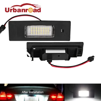 

Fishberg 2Pcs/Pair 12v 6000k White 24 SMD Led Number License Plate Light Lamp Led For BMW E63 E81 E87 F06 F12 F20 F13 Z4 E85