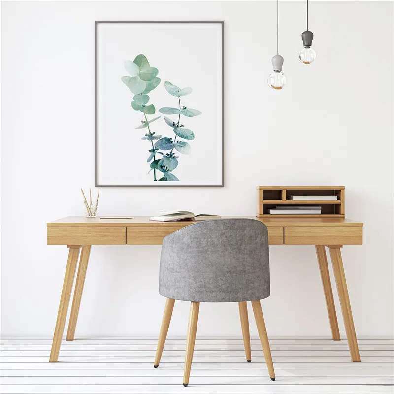 Australian Eucalyptus Leaf Print Wall Art Canvas Modern Posters and Prints Botanical Plant Painting Pictures for Living Room|Рисование и