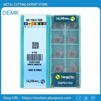 

Knife DCMT11T304-FG CT3000 10pcs for Taegutec CNC Metallic cerami,smooth blade processing Stainless steel and steel