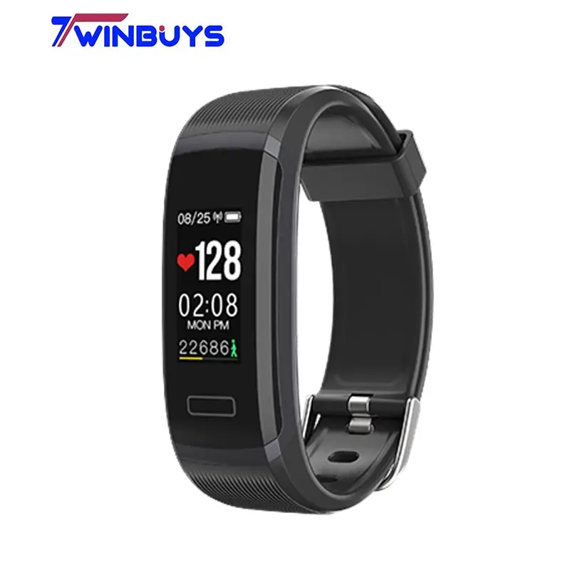 

Twinbuys GT101 Smart Bracelet with 0.96" Color Screen Bluetooth Heart Rate Monitor & Fitness Tracker 90Ah Android and IOS 8.4
