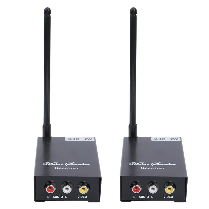 2.4G 2000mW Wireless AV Video Transmitter+Receiver for CCTV Camera Monitor