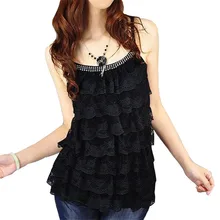 Брендовые сексуальные топы Для женщин многослойные топы Свободная блузка корсет без рукавов женской одежды тонкий Однотонная одежда камзол Майки Blusas S041