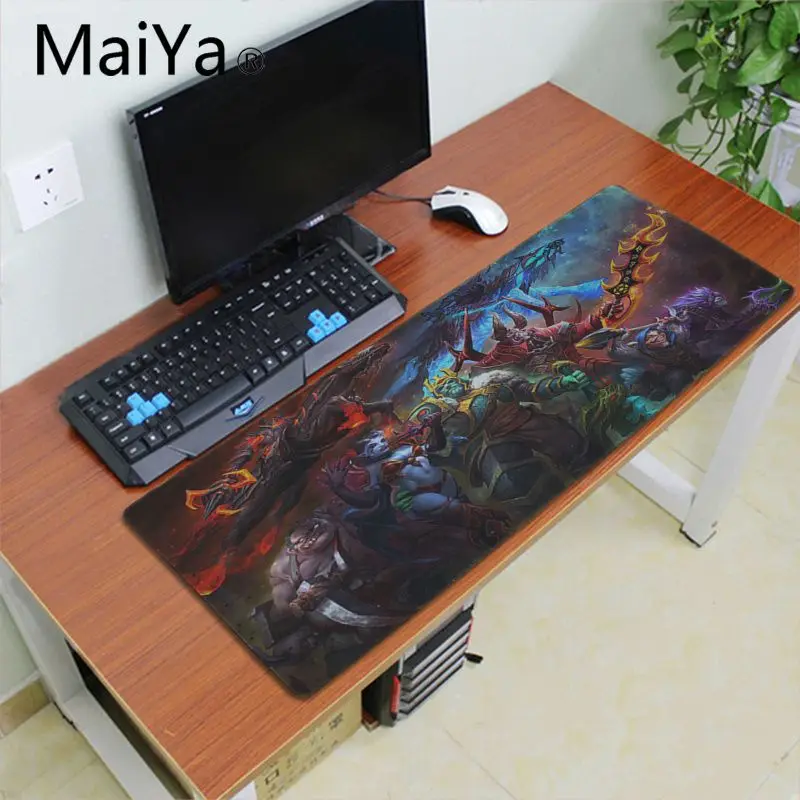 Maiya нескользящий ПК Dota 2 ноутбук игровые мыши коврик для мыши игровой коврик для мыши xxl стол ноутбук коврик для мыши геймер Настольный коврик - Цвет: Lock Edge 30x60cm
