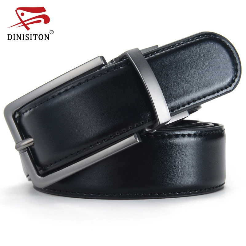 

DINISITON 2019 Fashion Pin Buckle Genuine Leather Men Belts For Men Men's Luxury Brand Fashion Leather Belt cinto