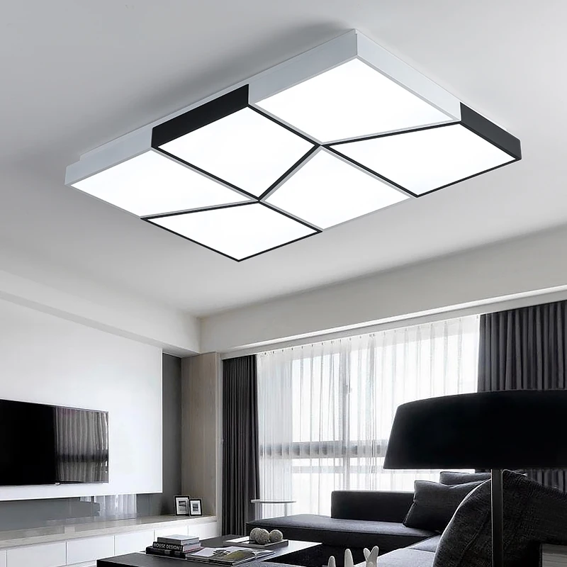 

led ceiling lights Living room led ceiling lamp rectangular room simple modern home study lamp lighting bedroom lamp