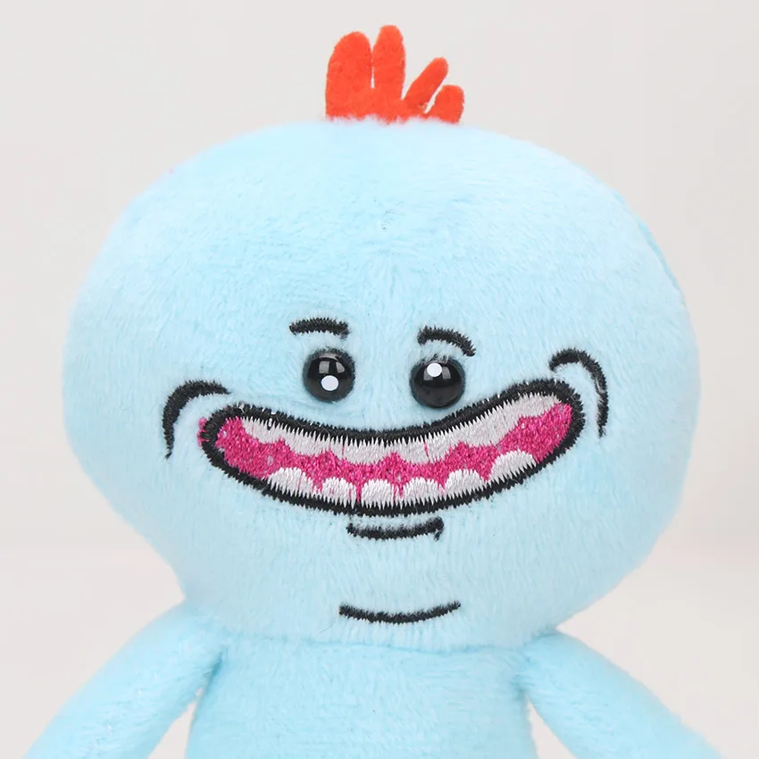 1 шт. 24 см Рик и Морти счастливая улыбка Sad Meeseeks Mr poopybuttole foamy Мягкие плюшевые игрушки куклы Детский подарок - Цвет: Happy