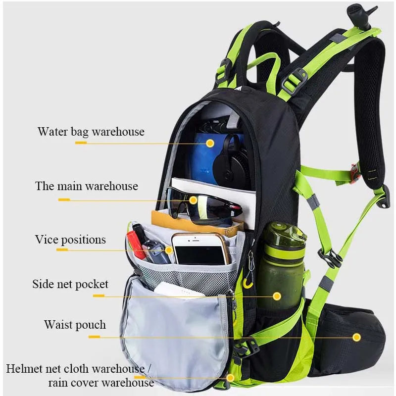 Anmeilu водонепроницаемый рюкзак 20л гидратационный рюкзак Outoodr для велоспорта, велосипеда, спортивные рюкзаки для пеших прогулок, бег походы