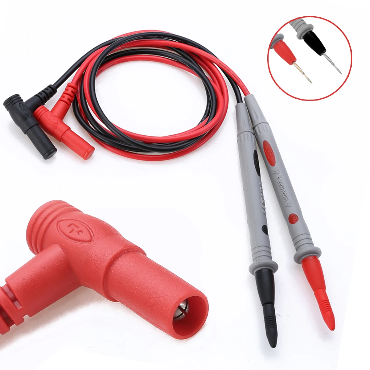 

Silicone PVC Multi Meter Test Pen Cable 1000V 20A Universal 2pcs/1lot Portable Digital Multimeter Lead Probe Wire 110cm