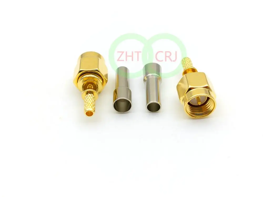 50 шт. штекеры SMA для обжима окон RG174 RG316 LMR100|connector crimp|connector 10connector cable |