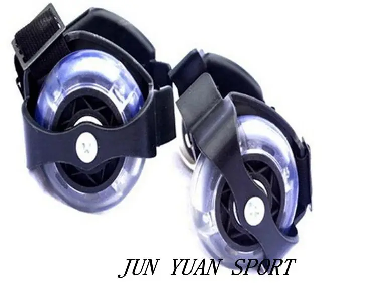

High quality!Children Wheel Heel Roller Light Adjustable Skates Kid Falsh Blade Shoe Strap,Free shipping