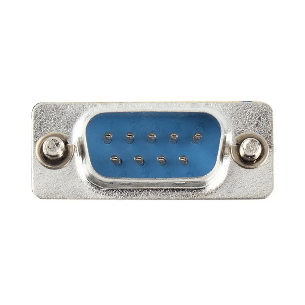 

2PCS 9 Pin RS-232 DB9 Male to Male Serial Cable Gender Changer Coupler Adapter