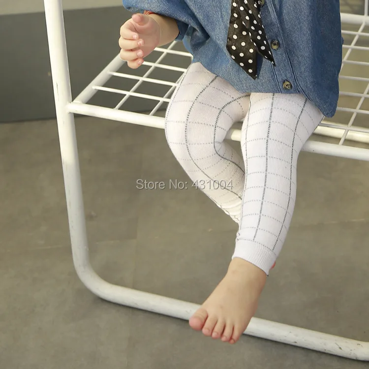 baby soft leggings kids cotton plaid boys girls white leggings Infant