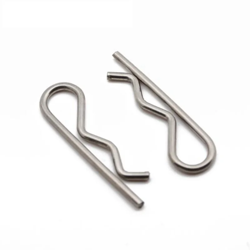 4*75 mm split wave pin galvanized steel Cotter pin closed