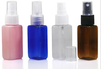 

10pcs/lot 30ML Perfumes Spray Bottles Square Plastic Bottle for Lotion Essential Oil Empty Cosmetic Bottles Make Up Beauty