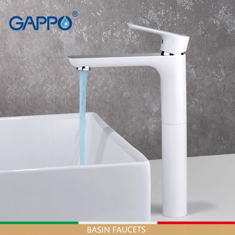 Preise GAPPO Becken Armaturen Hohe basin wasserhahn bad armaturen mischer wasserfall weiß wasserhähne wasser mischbatterie waschbecken wasserhahn waschbecken armaturen