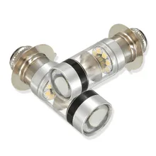 

P15D H6M LED Motorcycle Scooter Bulb Headlight Hi/lo Beam Lamp Fog 12-24V DRL Dual Light 20 SMD