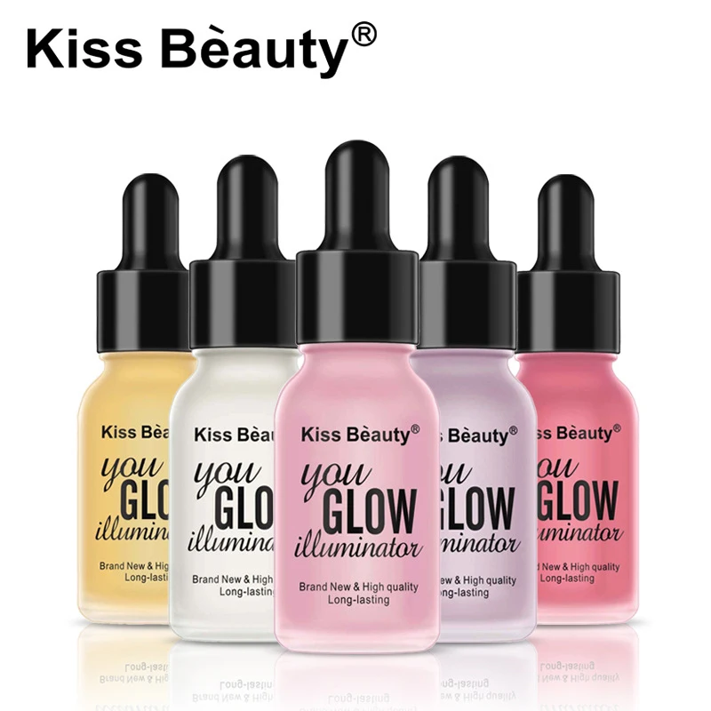 Kiss beauty жидкий Хайлайтер для осветления лица макияж мерцающий Бронзовый