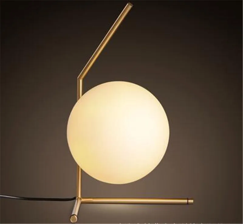 

new arrival creative American AJ loft brief acryl globe white table lamp for living room bedroom led decor lighting A58