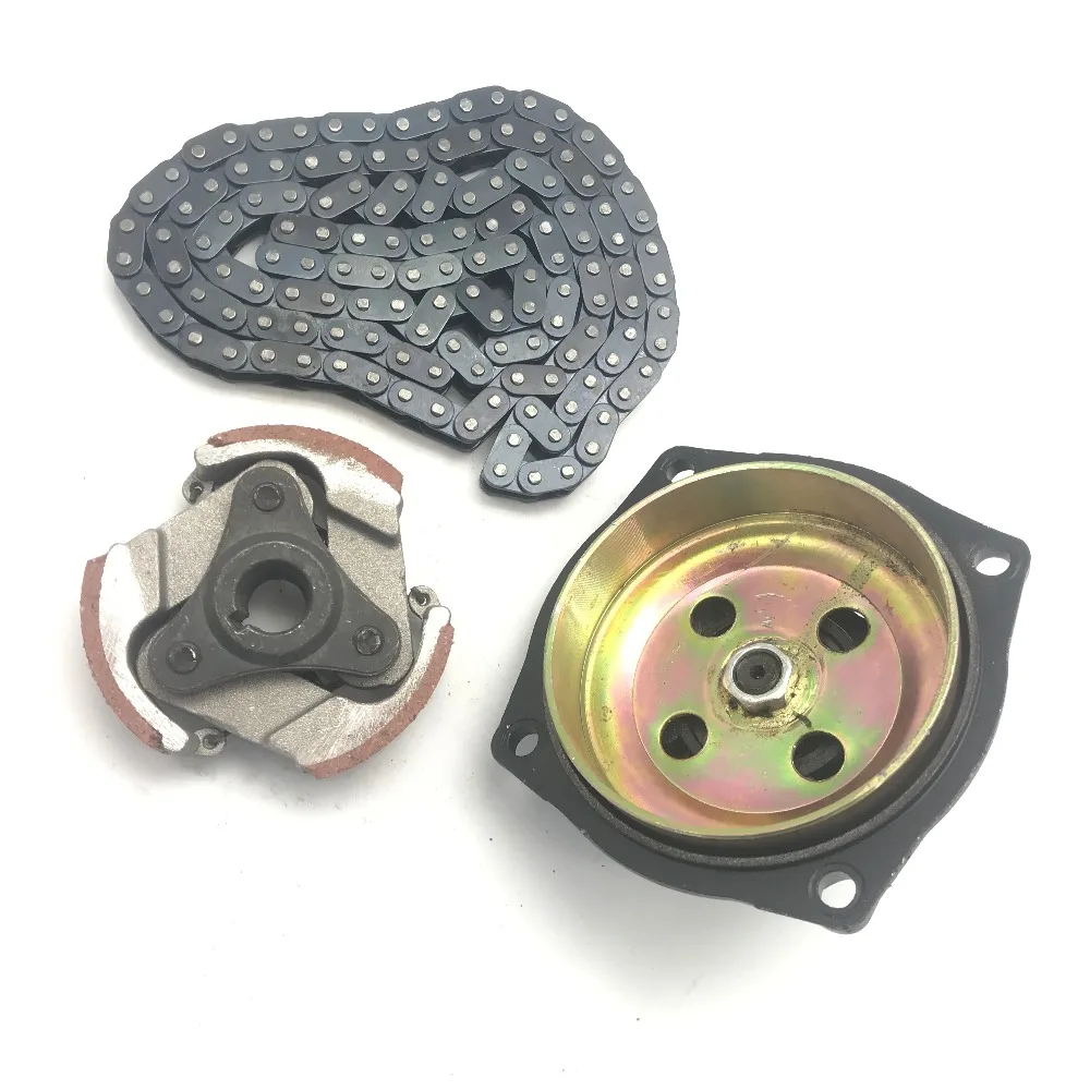 New Gear Box Drum Clutch Pad Chain Kit