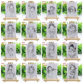

2020 New Girls Transparent Clear Silicone Stamp/Seal For DIY Scrapbooking Photo Album Decorative Paper Card Crafts Handmade Gift