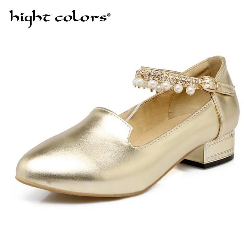 

2018 Spring New Fashion Women Flat Shoes Patent Leather Gold Sliver Ankle Strap Oxfords Shoes For Women Rhinestone Princess Shoe