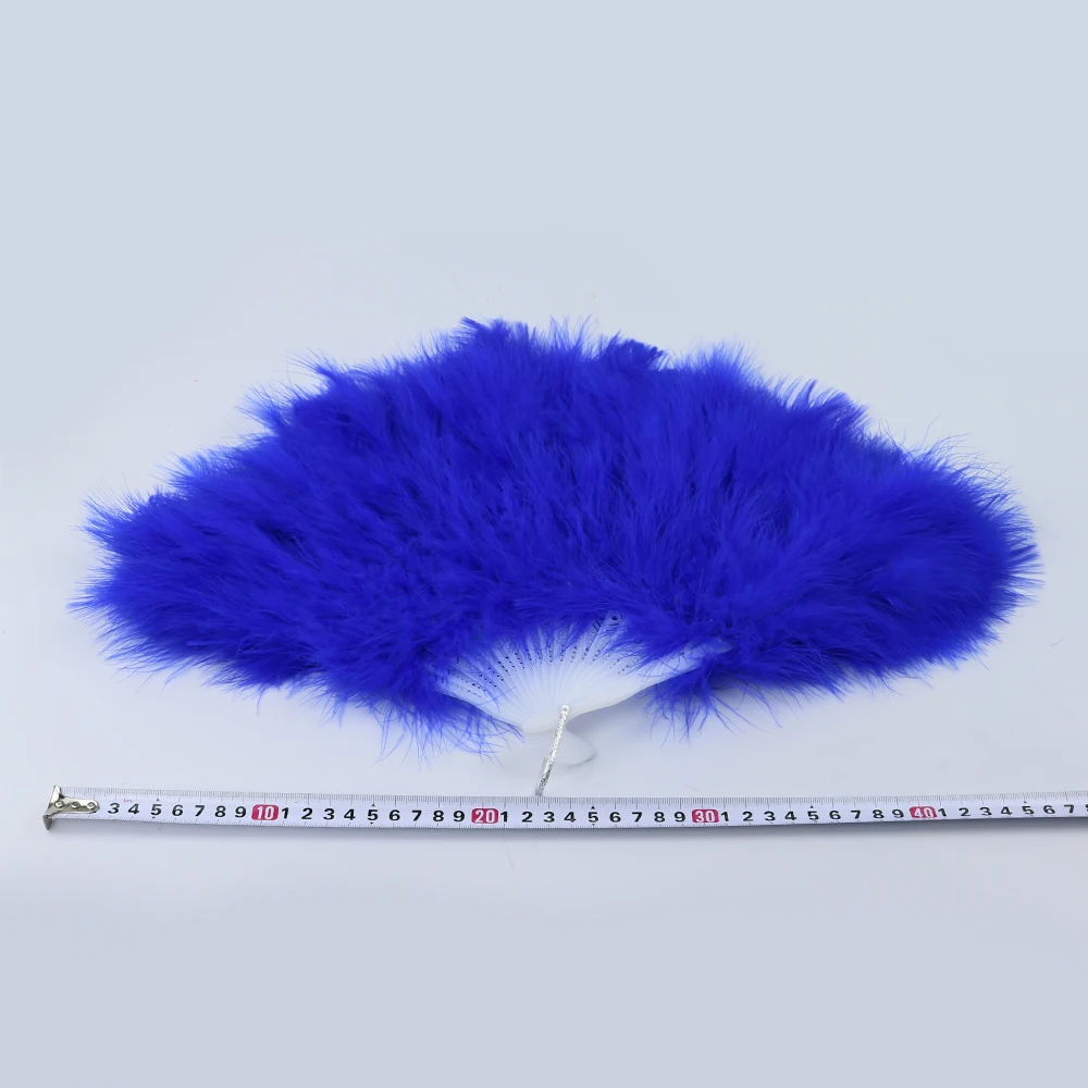 4 blue fluffy turkey fan 2