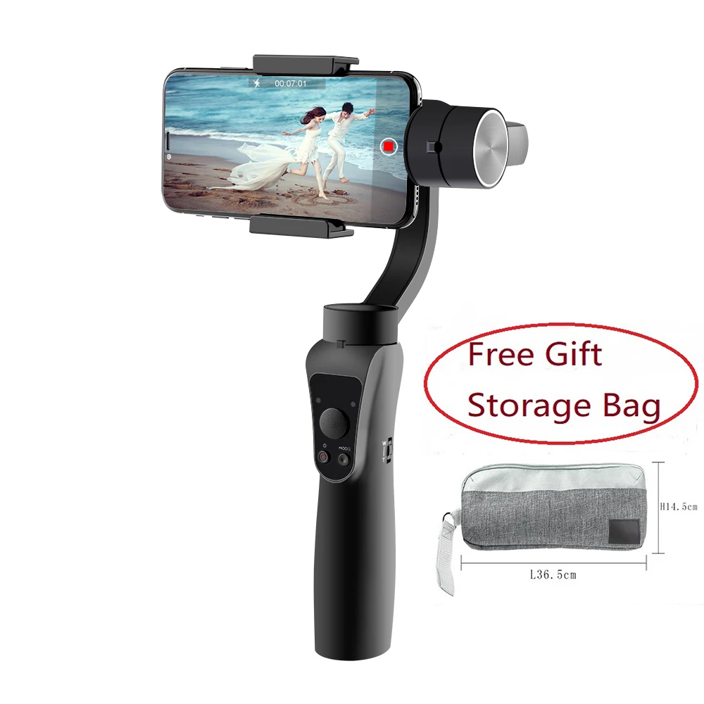 

High Quality Smartphone Handheld Gimbal 3-Axis Stabilizer for Phone Action Camera Bluetooth APP Selfie Stick estabilizador