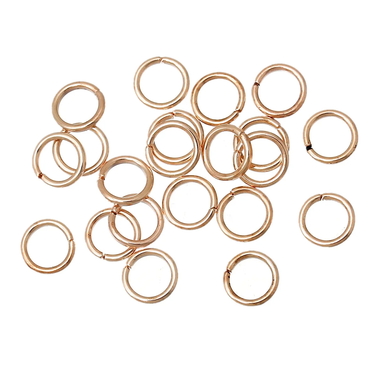 8 сезонов Открыть Перейти Кольца Выводы розовое золото-6 мм диаметр, 1000 шт. (B30881)